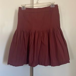 Anthropologie flounced mini skirt, 2X